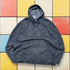 VTG Marc Anthony Hoodie Gray Quarter Zip Pullover Fleece Blend Modern Casualwear
